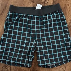 Cat & Jack Black and Blue Grid Pajama Bottoms